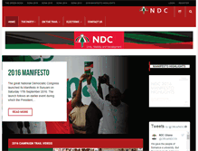Tablet Screenshot of ndc.org.gh
