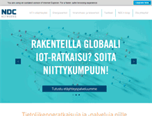 Tablet Screenshot of ndc.fi